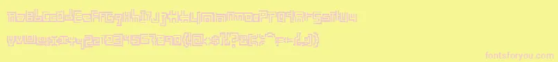 EarthPeople Font – Pink Fonts on Yellow Background