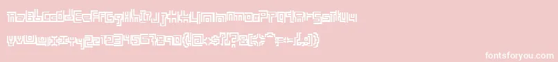 EarthPeople Font – White Fonts on Pink Background