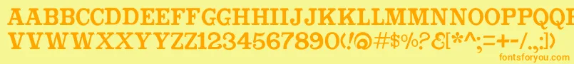 Cabbagetownbookstd Font – Orange Fonts on Yellow Background