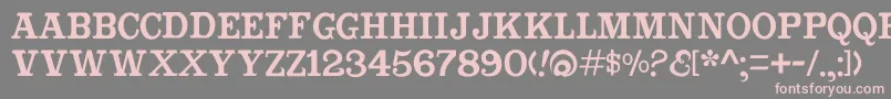 Cabbagetownbookstd Font – Pink Fonts on Gray Background