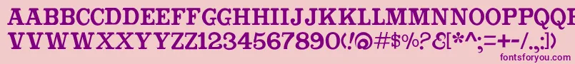 Cabbagetownbookstd Font – Purple Fonts on Pink Background