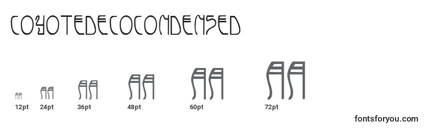 CoyoteDecoCondensed Font Sizes