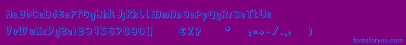 LgflagelogotresdRegular Font – Blue Fonts on Purple Background