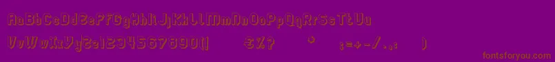 LgflagelogotresdRegular Font – Brown Fonts on Purple Background