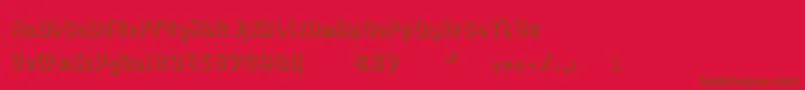 LgflagelogotresdRegular Font – Brown Fonts on Red Background