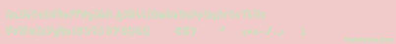 LgflagelogotresdRegular Font – Green Fonts on Pink Background