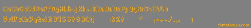 LgflagelogotresdRegular Font – Orange Fonts on Gray Background