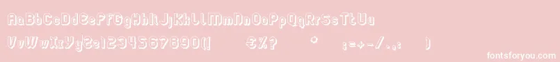 フォントLgflagelogotresdRegular – ピンクの背景に白い文字