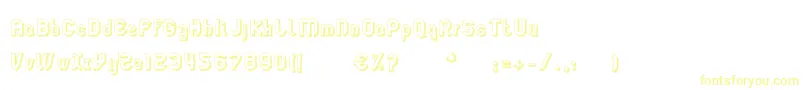 LgflagelogotresdRegular Font – Yellow Fonts on White Background