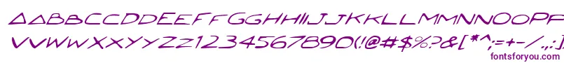 JettaItalic-Schriftart – Violette Schriften auf weißem Hintergrund