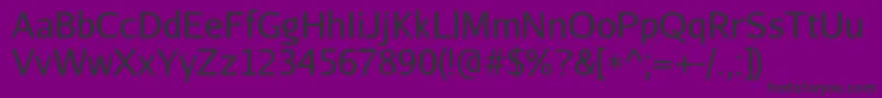 AurulentsansRegular Font – Black Fonts on Purple Background