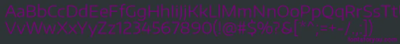 fuente EncodesanswideLight – Fuentes Moradas Sobre Fondo Negro
