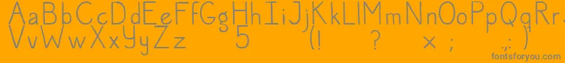 Jose Font – Gray Fonts on Orange Background