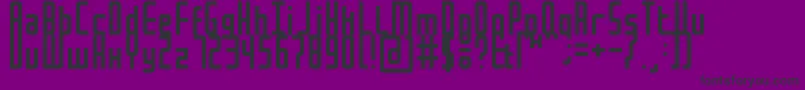 MochaBook Font – Black Fonts on Purple Background