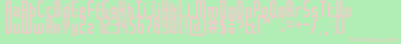 MochaBook Font – Pink Fonts on Green Background