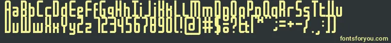 MochaBook Font – Yellow Fonts on Black Background
