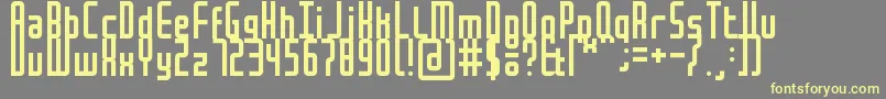 MochaBook Font – Yellow Fonts on Gray Background