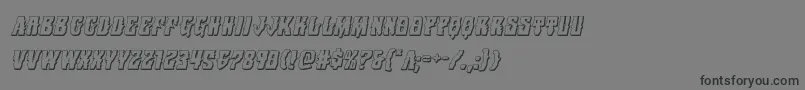 Warlocksale3Dital Font – Black Fonts on Gray Background