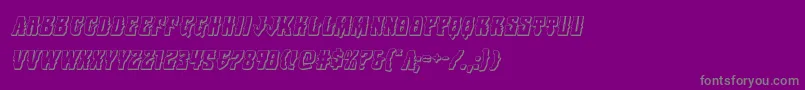 Шрифт Warlocksale3Dital – серые шрифты на фиолетовом фоне