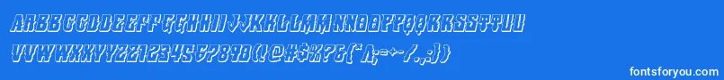 Warlocksale3Dital Font – White Fonts on Blue Background