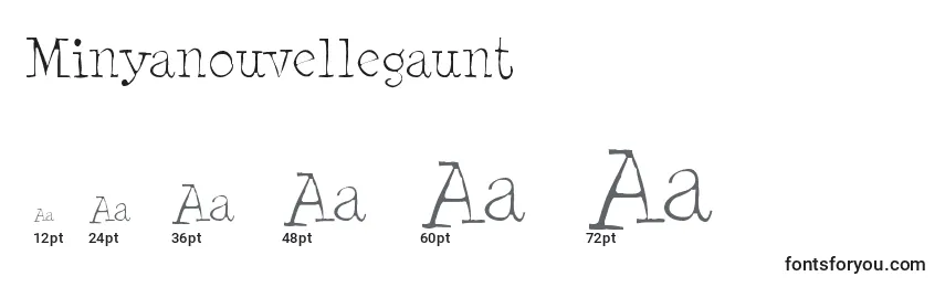 Размеры шрифта Minyanouvellegaunt