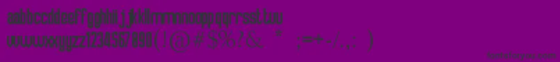 フォントCrosslink – 紫の背景に黒い文字