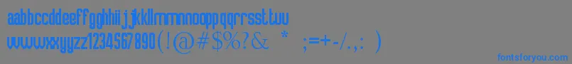 Crosslink Font – Blue Fonts on Gray Background