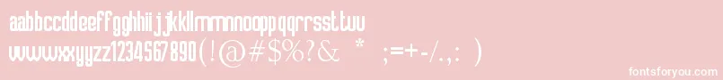 Crosslink Font – White Fonts on Pink Background