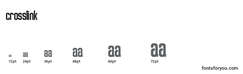 Crosslink Font Sizes