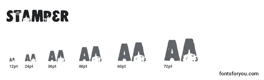 Stamper Font Sizes