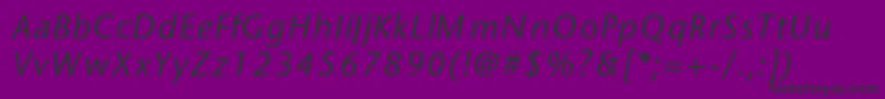 Sapirseasitalic Font – Black Fonts on Purple Background