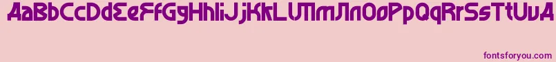 AlghorieBald Font – Purple Fonts on Pink Background