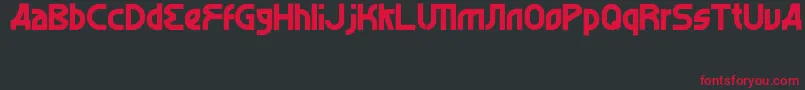 AlghorieBald Font – Red Fonts on Black Background