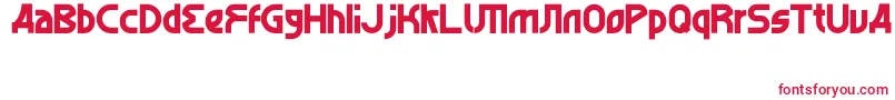 AlghorieBald Font – Red Fonts on White Background