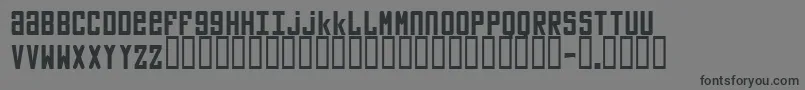 フォントVladimir – 黒い文字の灰色の背景