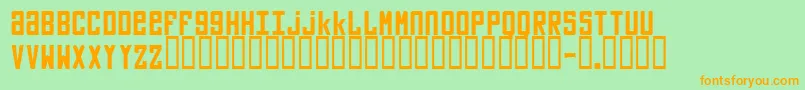 Vladimir Font – Orange Fonts on Green Background