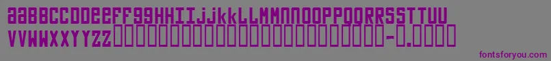 Шрифт Vladimir – фиолетовые шрифты на сером фоне