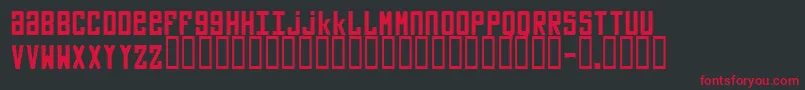 Vladimir Font – Red Fonts on Black Background