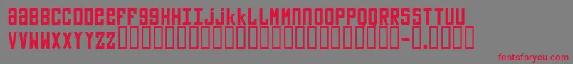 Vladimir Font – Red Fonts on Gray Background