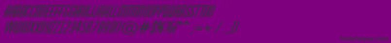 AHuxleyBolditalic Font – Black Fonts on Purple Background