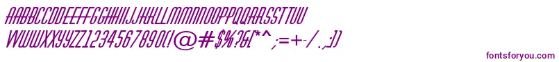 Fonte AHuxleyBolditalic – fontes roxas em um fundo branco