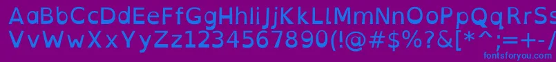 OpendyslexicaltaRegular Font – Blue Fonts on Purple Background