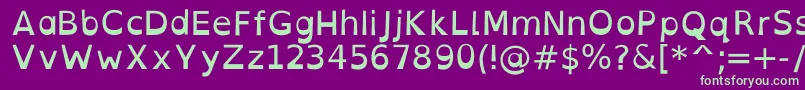OpendyslexicaltaRegular Font – Green Fonts on Purple Background