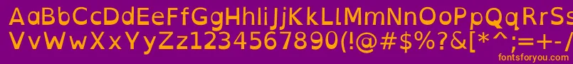 OpendyslexicaltaRegular Font – Orange Fonts on Purple Background