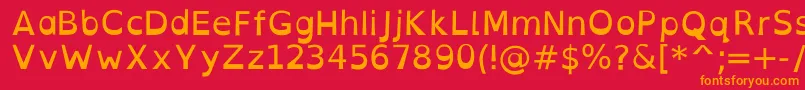 OpendyslexicaltaRegular Font – Orange Fonts on Red Background