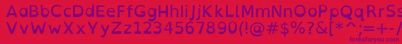 OpendyslexicaltaRegular Font – Purple Fonts on Red Background