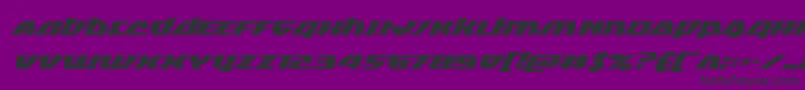 Blackbishopsuperital Font – Black Fonts on Purple Background