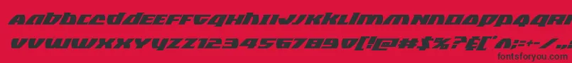 Шрифт Blackbishopsuperital – чёрные шрифты на красном фоне