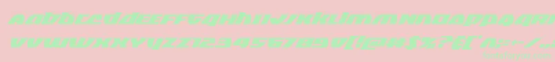 Blackbishopsuperital Font – Green Fonts on Pink Background