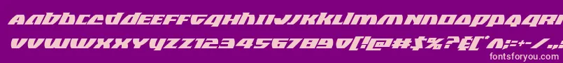 Blackbishopsuperital Font – Pink Fonts on Purple Background
